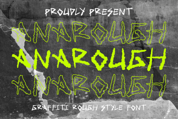 Anarough Font: Bold, Dynamic Typography for Crafters and Makers