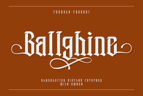 Ballghine: A Bold Blackletter Typeface for Editorial Design