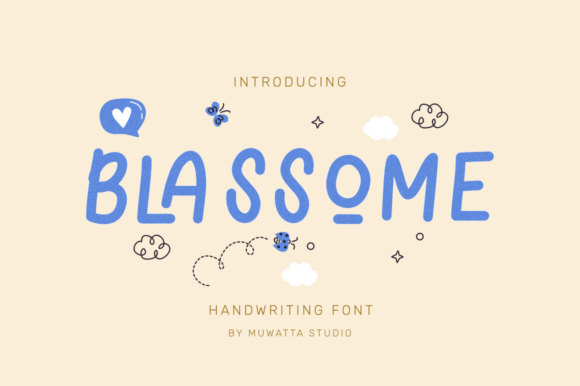 Blassome Typeface: A Playful Font for Creative Publishing