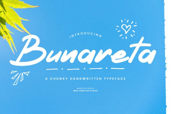 Bunareta: A Playful Handwritten Typeface for Digital Design