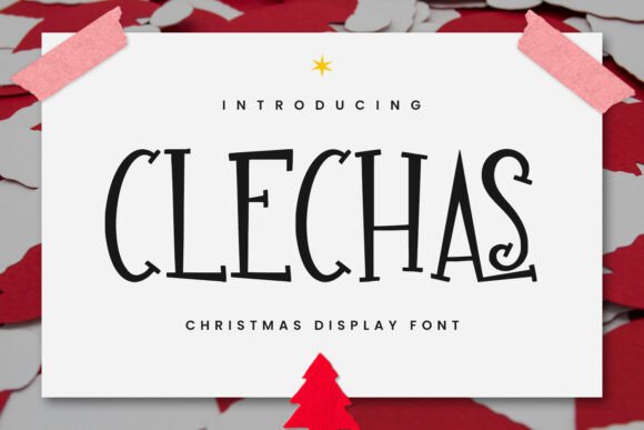 Clechas Font Adds Festive Flair to Holiday Web Design