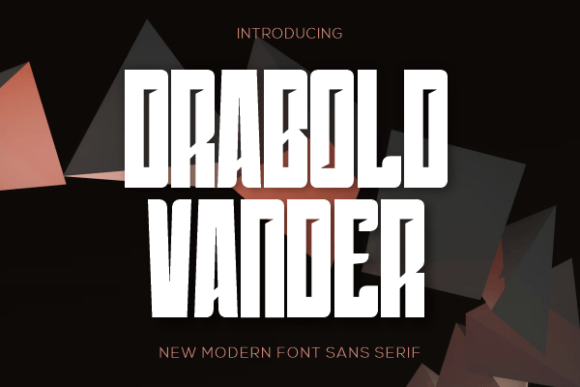 Drabold Vander Font: A Bold Typeface for Craft Creators
