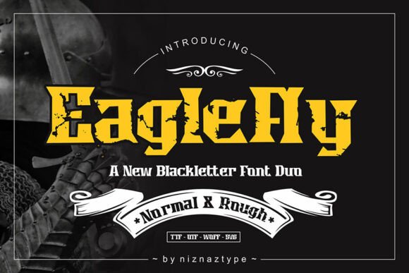 Eaglefly Font: A Gothic Typeface for Editorial Design