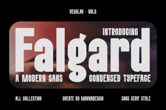 Falgard: The Bold Sans Serif Typeface for Polished Brand Identity