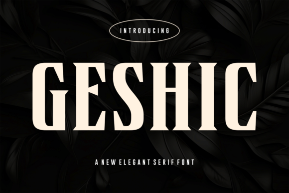 Geshic Font: A Bold Statement for Your Handmade Creations