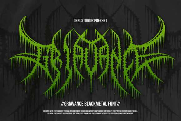 Griavance Font Review: A Bold Blackletter Typeface for Edgy Branding