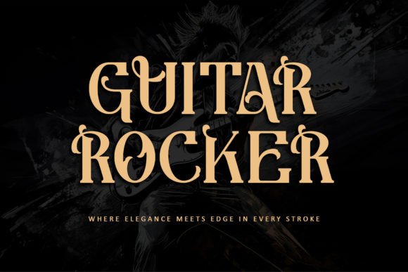 Guitar Rocker Font: A Bold Serif for Digital Design