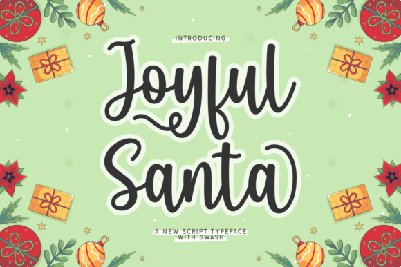 Joyful Santa: A Festive Script Font for Editorial Design