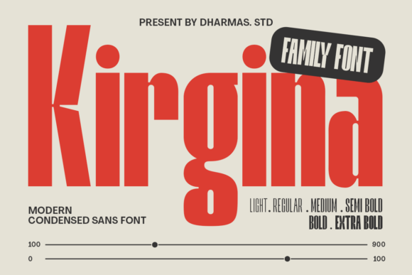 Kirgina: A Bold Typeface for Business Branding