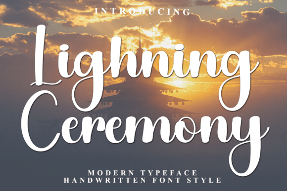 Lighning Ceremony Font: A Playful Typeface for Business Branding