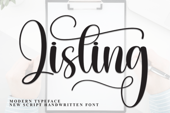 Listing Font: A Handcrafted Typeface for Editorial Design