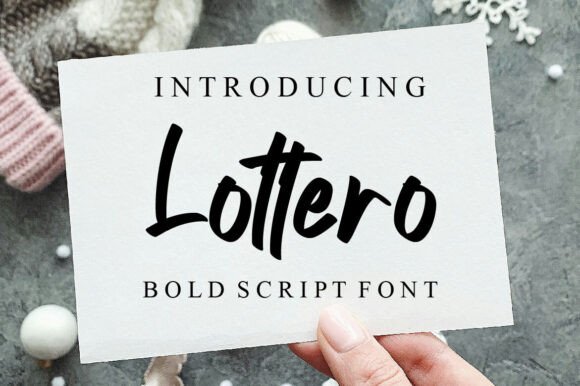 Lottero: A Script Font That Elevates Your Brand
