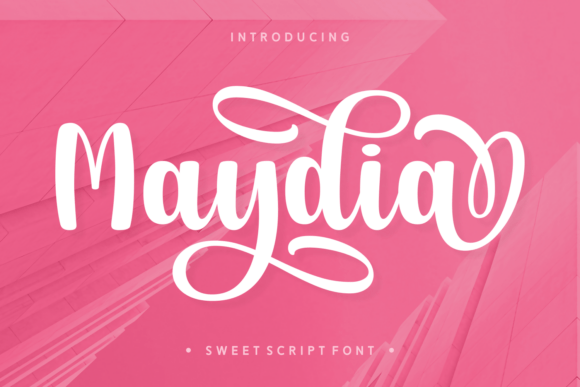 Maydia Font: A Handwritten Typeface for Editorial Elegance