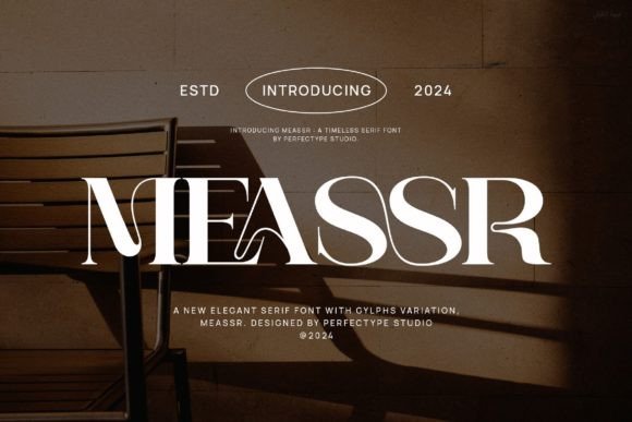 Meassr Typeface: A Bold Serif for Digital Branding