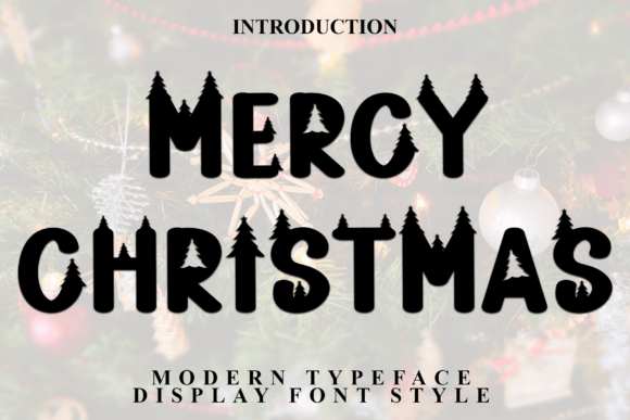 Mercy Christmas Font: A Festive Display Typeface for Digital Design