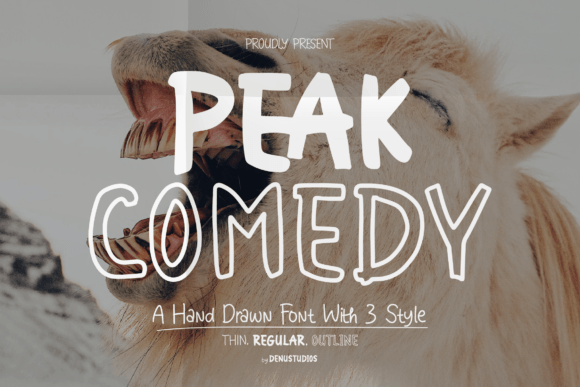 Peak Comedy: A Playful Typeface for Digital Design