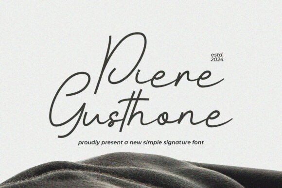 Piere Gusthone: A Bold Handwritten Typeface for Branding Projects