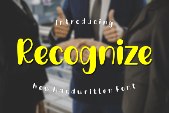 Recognize: A Handwritten Font for Authentic Branding