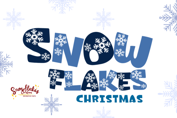 Snowflakes Christmas Font: A Festive Touch for Your Brand