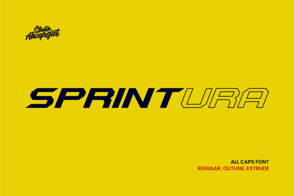 Sprintura: A Bold, Modern Font for Editorial Design