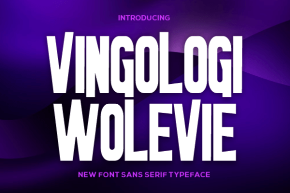 Vingologi Wolevie: A Bold Typeface for Editorial Impact