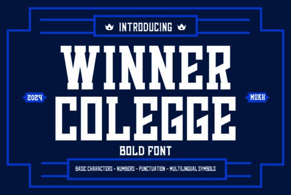 Winner Colegge: A Bold Serif Font for Editorial Design