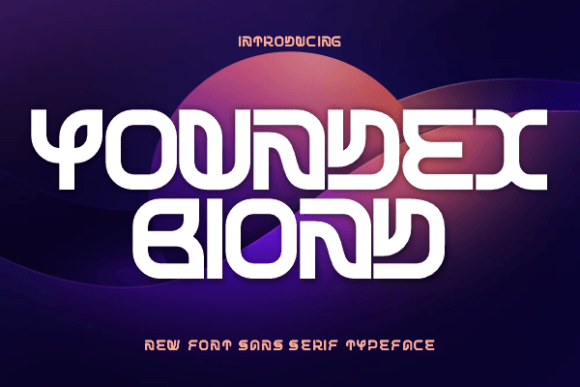 Youndex Biond: A Bold Typeface for Crafty Creations